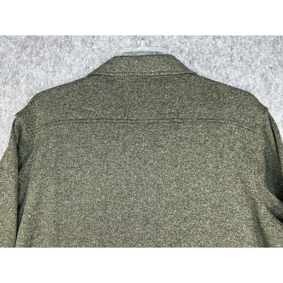 NEW Eddie Bauer Men’s Sweater Fleece Snap Shirt Jacket Green Size 2XL Outdoors - Picture 4 of 13